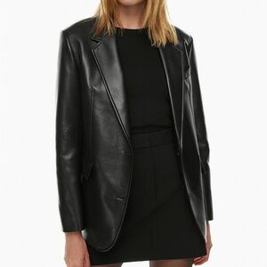 Aritzia Babylon Leather Blazer